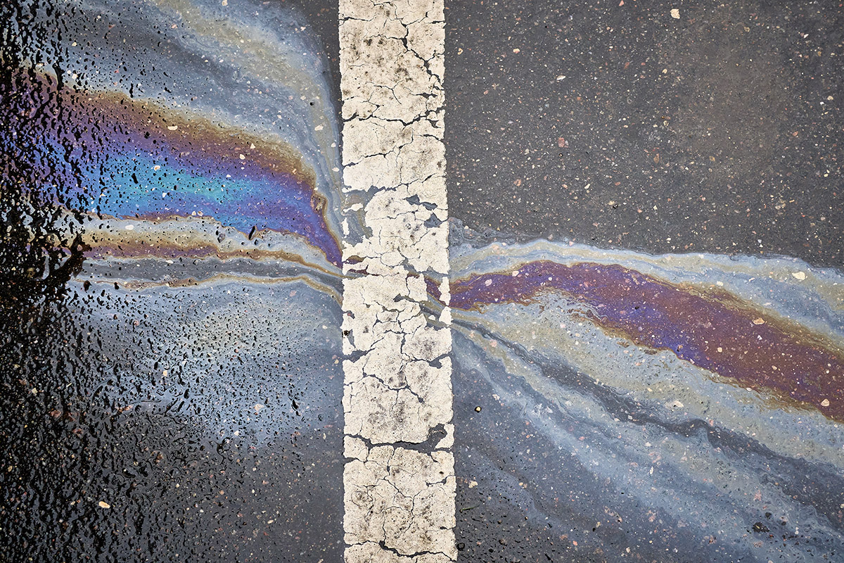 Fuel Leaks on Road