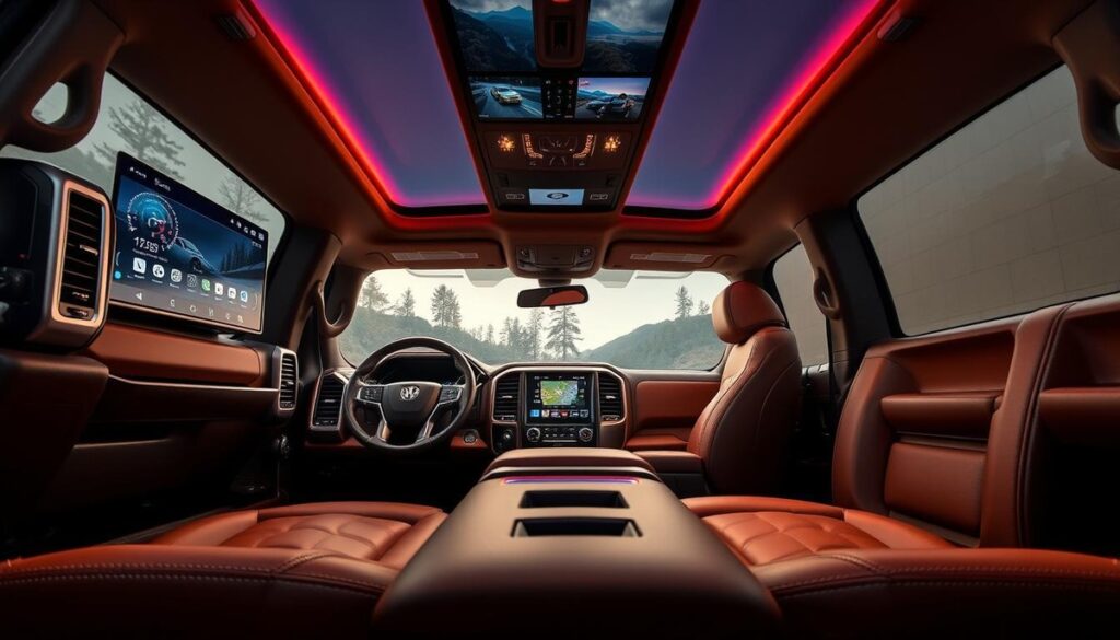Truck interior
